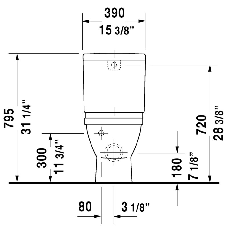 Duravit Starck 3 CloseCoupled Toilet Bowl Dual Flush Wayfair